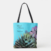 Trauzeugin, Agave & Cactus Personalisiert name Tasche (Rückseite)