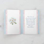 Trauzeugin Anfrage - in blau. Einladung (Innenseite)