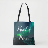 Trauzeugin Aurora Lights Script Hochzeit Tasche (Vorderseite)