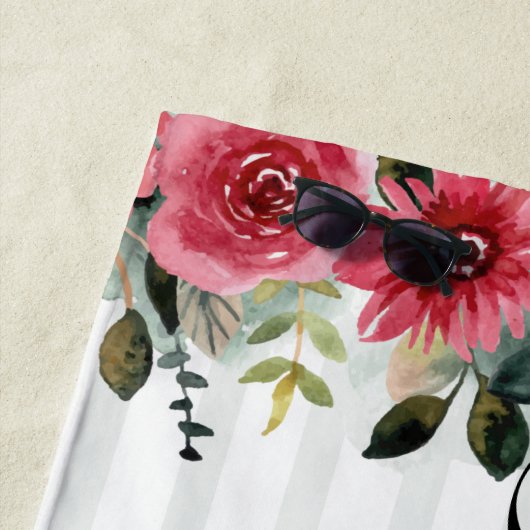 Trauzeugin Bachelorette Personalisiert Strandtuch (Beispiel)