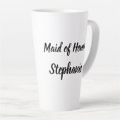Trauzeugin Black Elegant Script Hochzeiten Milchtasse (Rechte Ecke)