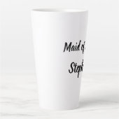 Trauzeugin Black Elegant Script Hochzeiten Milchtasse (Vorderseite)