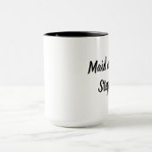 Trauzeugin Black Elegant Script Hochzeiten Tasse (Zentrum)