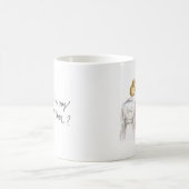 Trauzeugin? Blonde Brötchen-Braut-rotes Kaffeetasse (Mittel)