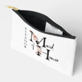 Trauzeugin Blume Letter Boho Floral Custom Zubehörtasche (Offen)