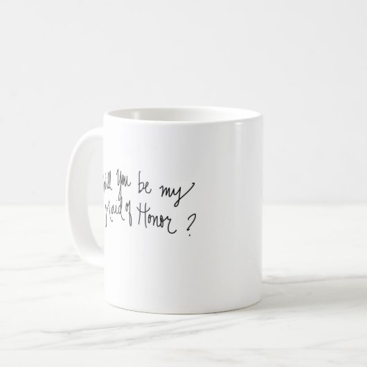 Trauzeugin? Br-gewelltes Kaffeetasse (Vorderseite Links)