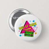 Trauzeugin Bridesmaid Bride Squad Retro Bac Button (Vorne & Hinten)