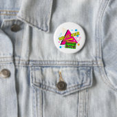 Trauzeugin Bridesmaid Bride Squad Retro Bac Button (Beispiel)