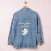 Trauzeugin Bridesmaid Halloween Ghost Wedding Jeansjacke (Hangar)