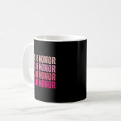 Trauzeugin Bridge Squad I Crew Rosa Bachelore Kaffeetasse (Vorderseite Links)