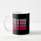 Trauzeugin Bridge Squad I Crew Rosa Bachelore Kaffeetasse (Links)