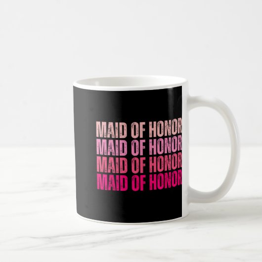 Trauzeugin Bridge Squad I Crew Rosa Bachelore Kaffeetasse (Rechts)