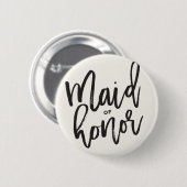 Trauzeugin Brush Script Brautparty Hochzeit Button (Vorne & Hinten)