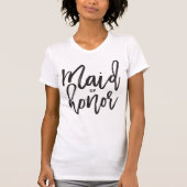 Trauzeugin Brush Script Brautparty Hochzeit T-Shirt (Vorderseite)