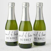 Trauzeugin Bubbly Mini Sparkling Schaumweinetikett (Flaschen)