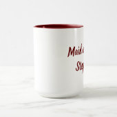 Trauzeugin Burgundy Script Hochzeiten Tasse (Zentrum)
