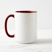Trauzeugin Burgundy Script Hochzeiten Tasse (Links)