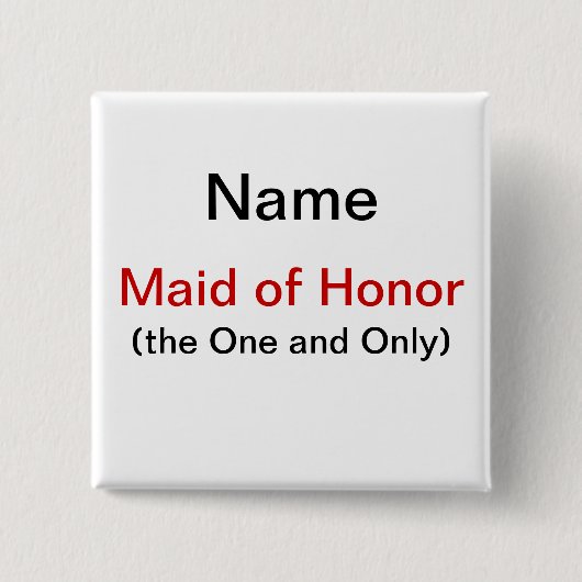 Trauzeugin Button (Vorderseite)