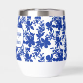 Trauzeugin Chic White Blue Floral (Rückseite)
