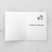 Trauzeugin Danke, dass Sie die Karte begrüßen (Innenseite)