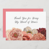 Trauzeugin danken Ihnen zu kardieren Dankeskarte (Vorne/Hinten)