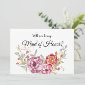 Trauzeugin Dankeskarte (Stehend Vorderseite)