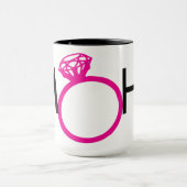 TRAUZEUGIN-DIAMANT-RING-HEISSES ROSA TASSE (Zentrum)