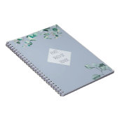 Trauzeugin Dusty Blue Eucalyptus Personalisiert Notizblock (Rechte Seite)