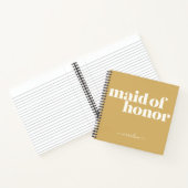 Trauzeugin Einfache Minimalistische Bezeichnung Se Notizblock (Innenseite)