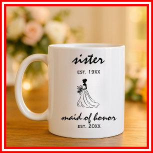 Trauzeugin Elegante Minimalistisch Moderne Hochzei Kaffeetasse