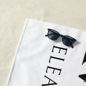 Trauzeugin Floral Letter Bachelorette Weekend Strandtuch (Beispiel)