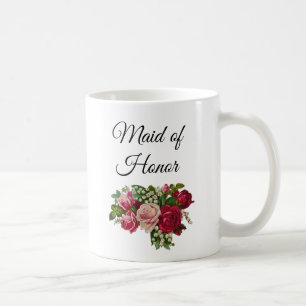 Trauzeugin Floral Rose Bouquet Tasse
