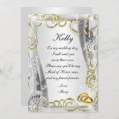 Trauzeugin für Hochzeiten und Hörspiele Einladung (Vorne/Hinten)