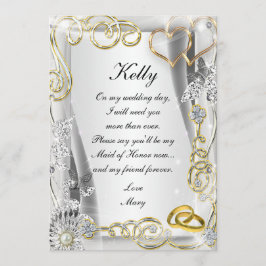 Trauzeugin für Hochzeiten und Hörspiele Einladung