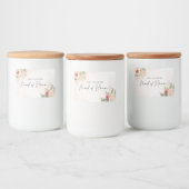 Trauzeugin für Peony und Gold Blüte Lebensmitteletikett (Flaschen)