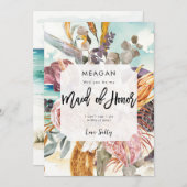 Trauzeugin für tropische Strände Ankündigung (Vorne/Hinten)