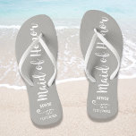 Trauzeugin Gastgeschenk Hochzeit Name Monogramm Gr Badesandalen<br><div class="desc">Überraschen Sie Ihre Trauzeugin mit diesen lustigen Flip Flops - personalisieren Sie mit ihrem Namen oder Monogramm und Ihrem Hochzeitstag. Die Hintergrundfarbe kann leicht an die Hochzeitsfarben angepasst werden. Ein perfekter Brautparty-Gefallen - etwas, das sie während der Hochzeit oder auf der Tanzfläche tragen kann. Modern und trendig, aber einfach und...</div>