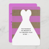 Trauzeugin Gedicht in Orchid Einladung (Vorne/Hinten)