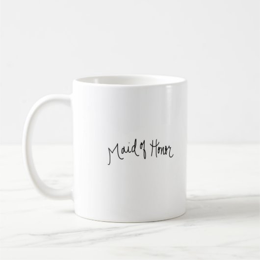 Trauzeugin-Geschenk-brünette Braut-brünettes Kaffeetasse (Links)