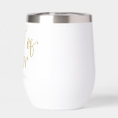 Trauzeugin Geschenk Name Gold und Schwarz (Rückseite)