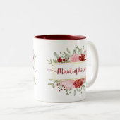 Trauzeugin gibt Niedliche Aquarellfarben-Blume Zweifarbige Tasse (VorderseiteRechts)