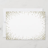 Trauzeugin | Gold Confetti Einladung (Rückseite)