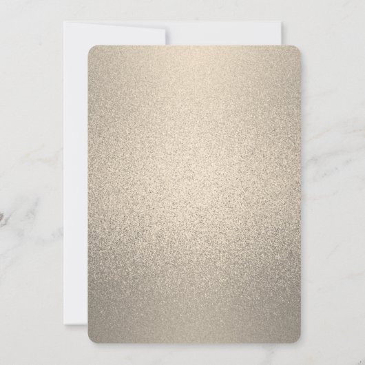 Trauzeugin | Goldschimmer Einladung (Rückseite)