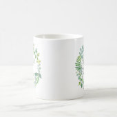Trauzeugin Greenery Wreath Wasserfarbe Kaffeetasse (Mittel)