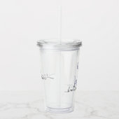 Trauzeugin HBIC Bestie in Charge Individuelle Name Acryltrinkbecher (Rechts)