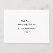 Trauzeugin Herbst Rustikales Dazzling Burgund Einladungspostkarte (Rückseite)