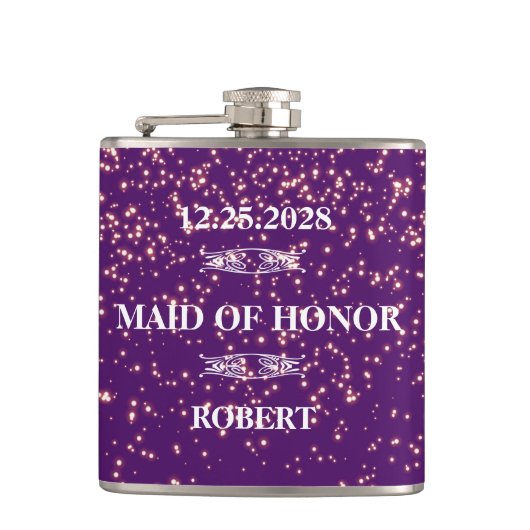 Trauzeugin Hochzeit Flachmann (Vorderseite)