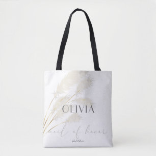 Trauzeugin Ivory Pampas Grass Tasche