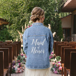 Trauzeugin Jeansjacke<br><div class="desc">Herrliche Bride Denim Jacke. Ideal für Fotos mit dem Brautparty!</div>