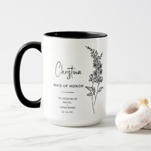 Trauzeugin Juli   Larkspur Birth Blume Tasse